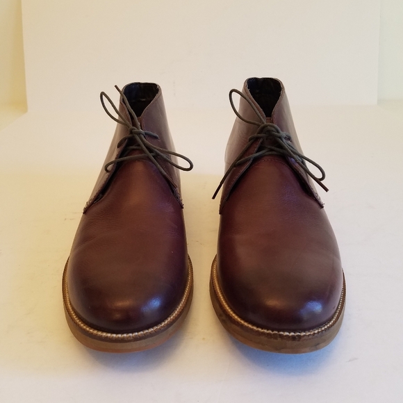 Crevo Men\'s Dorville Chukka Boots Shoes Bordeaux Leather Lace UpUpper  Size 10.5 main image 16